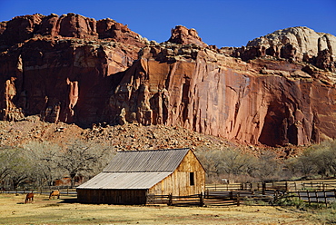 Historic Gifford Homestead Barn dating from 1908, Capitol Reef National Park, Utah, United States of America, North America