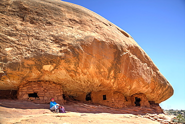 House on Fire Ruins, Anasazi Culture, over 800 years old, Mule Canyon, Cedar Mesa, Utah, United States of America, North America