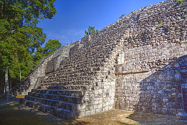 Structure I, Balamku, Mayan archaeological site, Peten Basin, Campeche, Mexico, North America