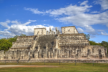 Temple of Warriors, Chichen Itza, UNESCO World Heritage Site, Yucatan, Mexico, North America