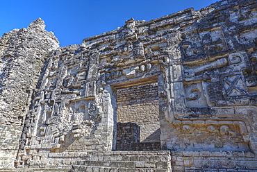 Monster Mouth Doorway, Hormiguero, Mayan archaeological site, Rio Bec style, Campeche, Mexico, North America