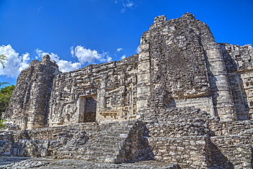 Monster Mouth Doorway, Hormiguero, Mayan archaeological site, Rio Bec style, Campeche, Mexico, North America