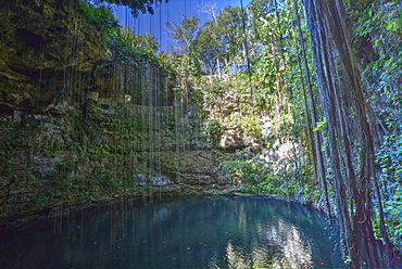 Cenote Ik Kil, near Chichen Itza, Yucatan, Mexico, North America