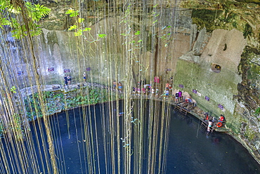 Cenote Ik Kil, near Chichen Itza, Yucatan, Mexico, North America