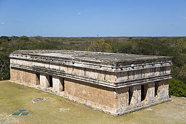 House of Turtles, Uxmal Mayan archaeological site, UNESCO World Heritage Site, Yucatan, Mexico, North America