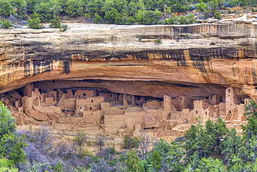 Anasazi Ruins, Cliff Palace, dating from between 600 AD and 1300 AD, Mesa Verde National Park, UNESCO World Heritage Site, Colorado, United States of America, North America