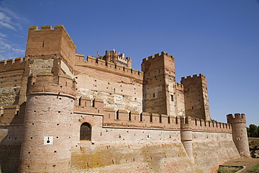 Castle of La Mota, built 12th century, Medina del Campo, Valladolid, Castile y Leon, Spain, Europe