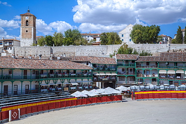 Plaza Mayor with converted Bullring, Chinchon, Spain, Europe