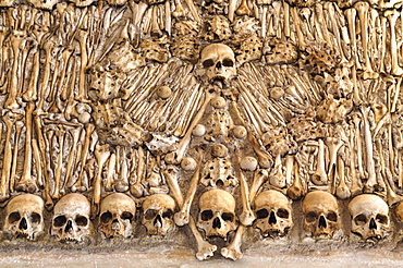 Chapel of Bones, Royal Church of St. Francis, Evora, UNESCO World Heritage Site, Portugal, Europe