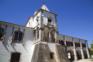 Chapter House, entrance to the public gardens, Evora, UNESCO World Heritage Site, Portugal, Europe