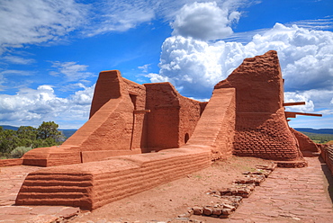 Ruins of the Mission Nuestra Senora de Los Angeles de Porciuncula de los Pecos, 17th century, Pecos, New Mexico, United States of America, North America