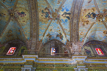 Ceiling Murals, Iglesia de Nuestra Senora de la Merced, La Habana Vieja, UNESCO World Heritage Site, Havana, Cuba, West Indies, Central America