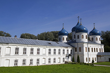 Cross Exaltation Cathedral, Yuriev Monastery, UNESCO World Heritage Site, Veliky Novgorod, Novgorod Oblast, Russia, Europe