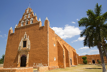 Church of the Virgen de la Asuncion, formerly a convent, 1612, Mama, Route of the Convents, Yucatan, Mexico, North America