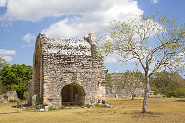 Open Chapel (Capilla), constructed between 1590 and 1600, Dzibilchaltun Archaeological Site, near Merida, Yucatan, Mexico, North America