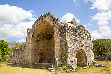 Open Chapel (Capilla), constructed between 1590 and 1600, Dzibilchaltun Archaeological Site, near Merida, Yucatan, Mexico, North America