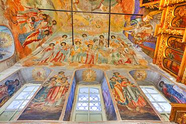 Frescoes, Church of Prince Demitry the Martyr, Uglich, Golden Ring, Yaroslavl Oblast, Russia, Europe