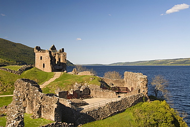 Castle Urquhart. Loch Ness, Highlands, Scotland, United Kingdom, Europe