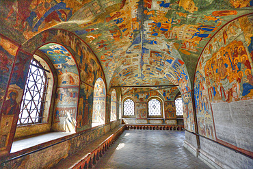 Frescoes, Church of St. John the Baptist, UNESCO World Heritage Site, Yaroslavl, Yaroslavl Oblast, Russia, Europe