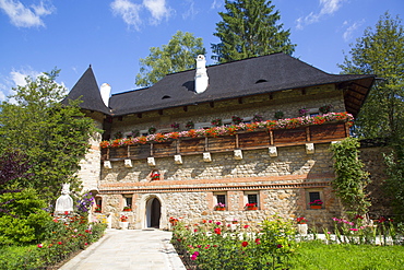 Museum, Moldovita Monastery, 1532, UNESCO World Heritage Site, Vatra Moldovitei, Suceava County, Romania, Europe