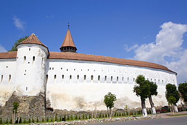 Outer Wall, Prejmer Fortified Church, dated 1212, UNESCO World Heritage Site, Prejmer, Brasov County, Romania, Europe