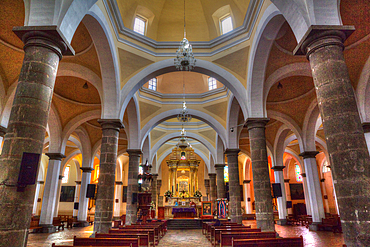 Interior of Capilla Real, Convent of San Gabriel Arcangel, 1520, Cholula, Puebla State, Mexico, North America