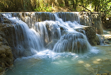 Kouang Si Waterfall and Pools, near Luang Prabang, Laos, Indochina, Southeast Asia, Asia