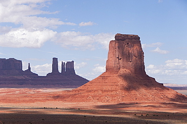 Monument Valley Navajo Tribal Park, view from Artist Point, Merrick Butte (foreground), Utah, United States of America, North America