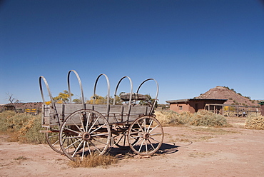 Hubbell Trading Post National Historic Site, original covered wagon, Arizona, United States of America, North America