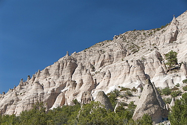 Kasha-Katuwe Tent Rock National Monument, tent like rock formations, from volcanic eruptions 6 to 7 million years ago, New Mexico, United States of America, North America 