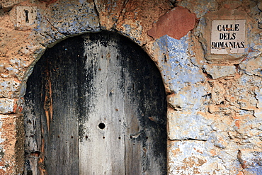 Doorway in Figols, Catalunya, Spain, Europe