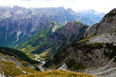 Mountain landscape in the Dinaric Alps, Albania, Europe