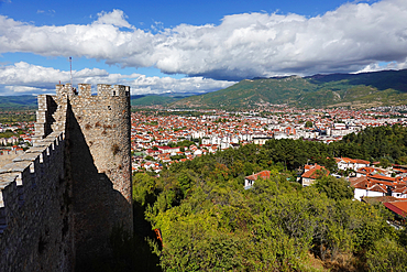 Samuel's Fortress, a fortress in the old town of Ohrid, North Macedonia, once the capital of the First Bulgarian Empire, UNESCO World Heritage Site, Ohrid, Macedonia, Europe