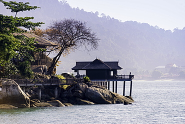 A villa at the luxury resort and spa of Pangkor Laut, Malaysia, Southeast Asia, Asia