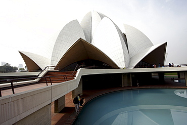 Bahai Lotus Temple, Delhi, India, Asia