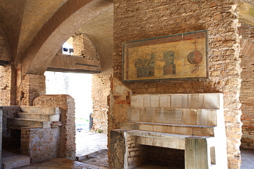 Decoration, Ostia Antica, Rome, Lazio, Italy, Europe