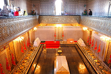 Interior of the Mausoleum of Mohammed V, Rabat, Morocco, North Africa, Africa