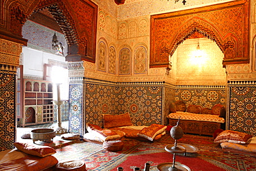 Moulay Ismail Mausoleum, Meknes, Morocco, North Africa, Africa 