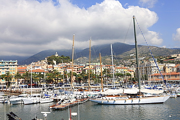 Boat in the harbour, Sanremo, Liguria, Italy, Europe