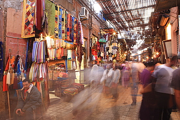 Shops in The Medina, Marrakech, Morocco, North Africa, Africa