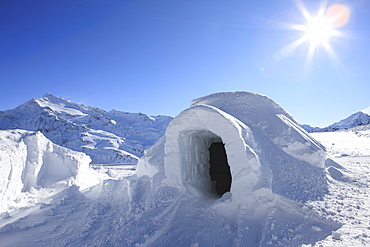 Igloo, Alps, Italy, Europe