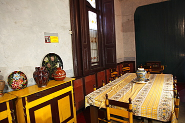 Dining room, Museo Casa de Leon Trotsky (Leon Trotsky House Museum), Coyoacan, Mexico City, Mexico, North America