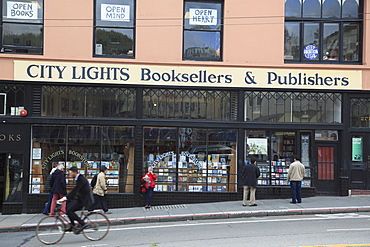 City Lights Booksellers, a Beat generation icon, North Beach, San Francisco, California, United States of America, North America