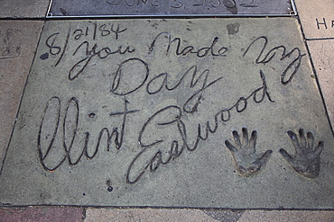 Hand and Foot Prints, Manns (Graumans) Chinese movie Theatre, Hollywood Boulevard, Los Angeles, California, United States of America, North America