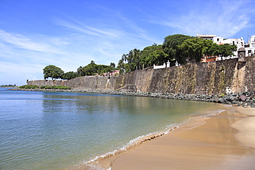 Old City Wall, UNESCO World Heritage Site, Old San Juan, San Juan, Puerto Rico, West Indies, Caribbean, United States of America, Central America