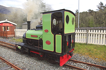 Lake Railway, Station, Llanberis, Gwynedd, Snowdonia, North Wales, Wales, United Kingdom, Europe