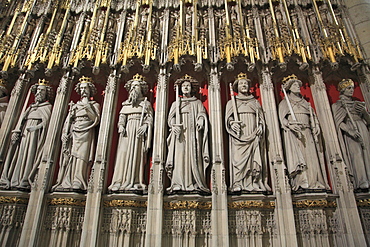 Statues of Saints, York Minster, York, Yorkshire, England, United Kingdom, Europe