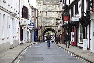 Street scene, York, North Yorkshire, Yorkshire, England, United Kingdom, Europe