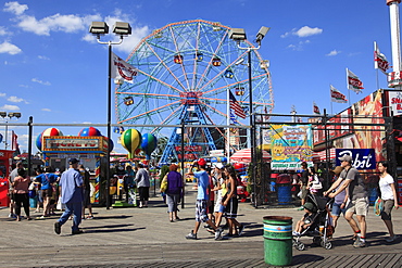 Boardwalk, Coney Island, Brooklyn, New York City, United States of America, North America