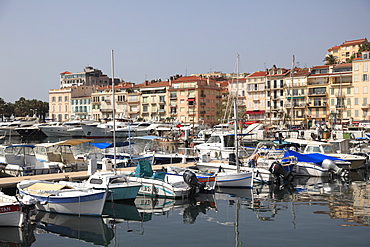 Harbor, Port, Le Suquet, Old Town, Cannes, Alpes Maritimes, Cote d'Azur, Provence, French Riviera, France, Europe